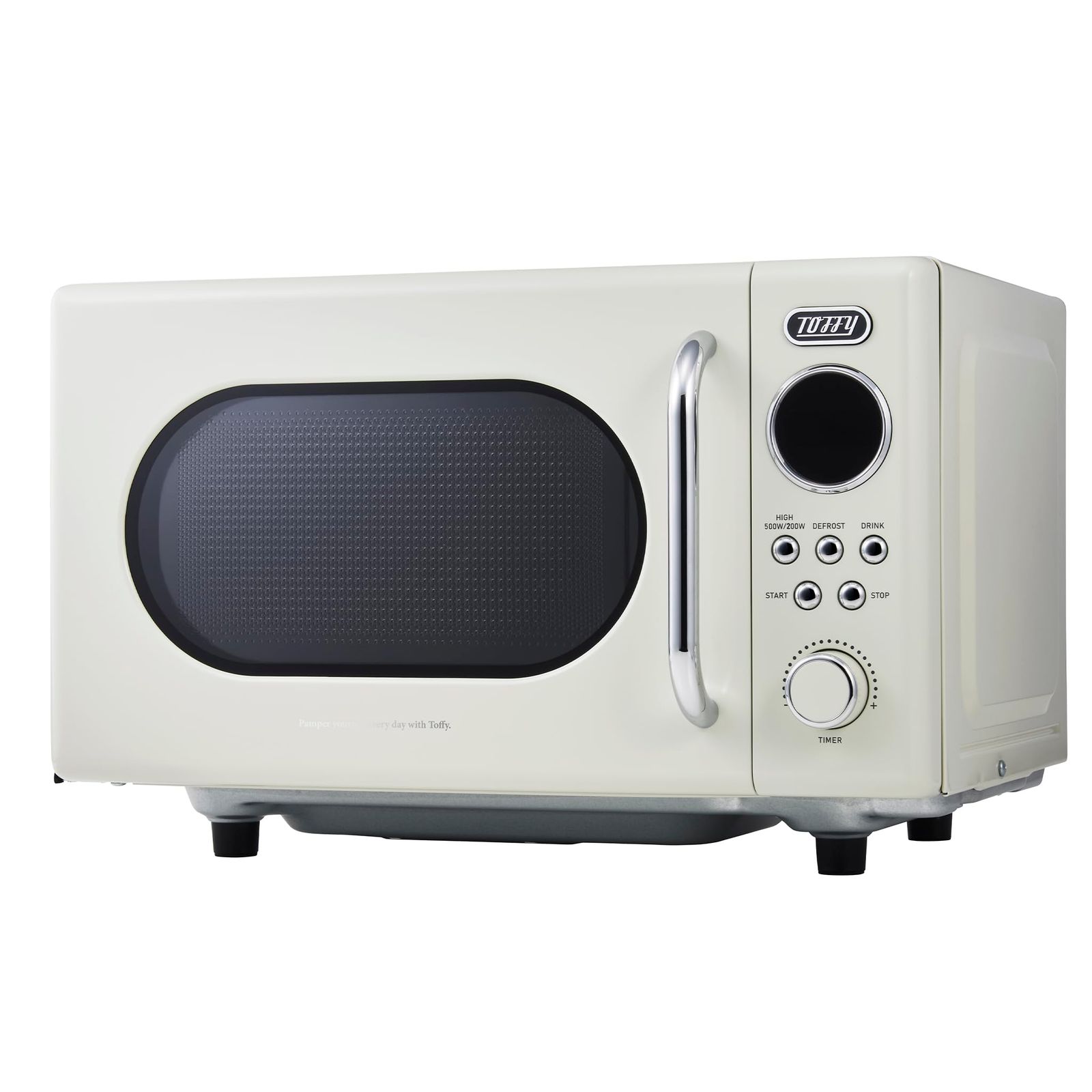 新品 【Toffy/トフィー】 電子レンジ K-DR3 コンパクト 16L フラットテーブル 消音機能 長い電源コード レトロ 新生活 ひとり暮らし ふたり暮らし (アッシュホワイト)