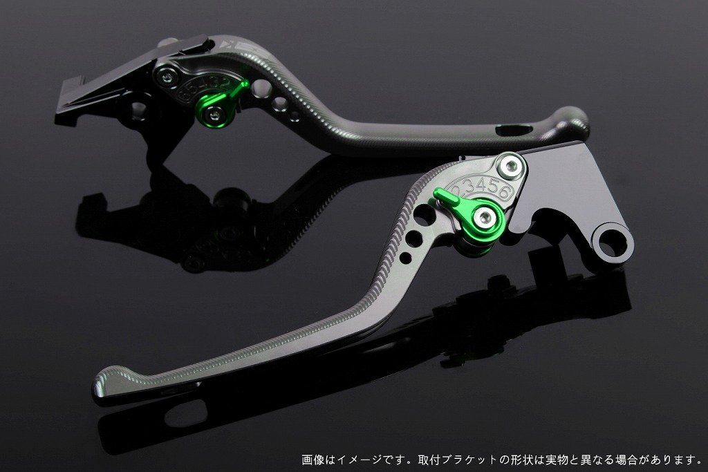 新品 SSK スピードラ アジャストレバーセット 3Dロング レバー本体カラー:チタン アジャスターカラー:グリーン HONDA ADV150 KF38