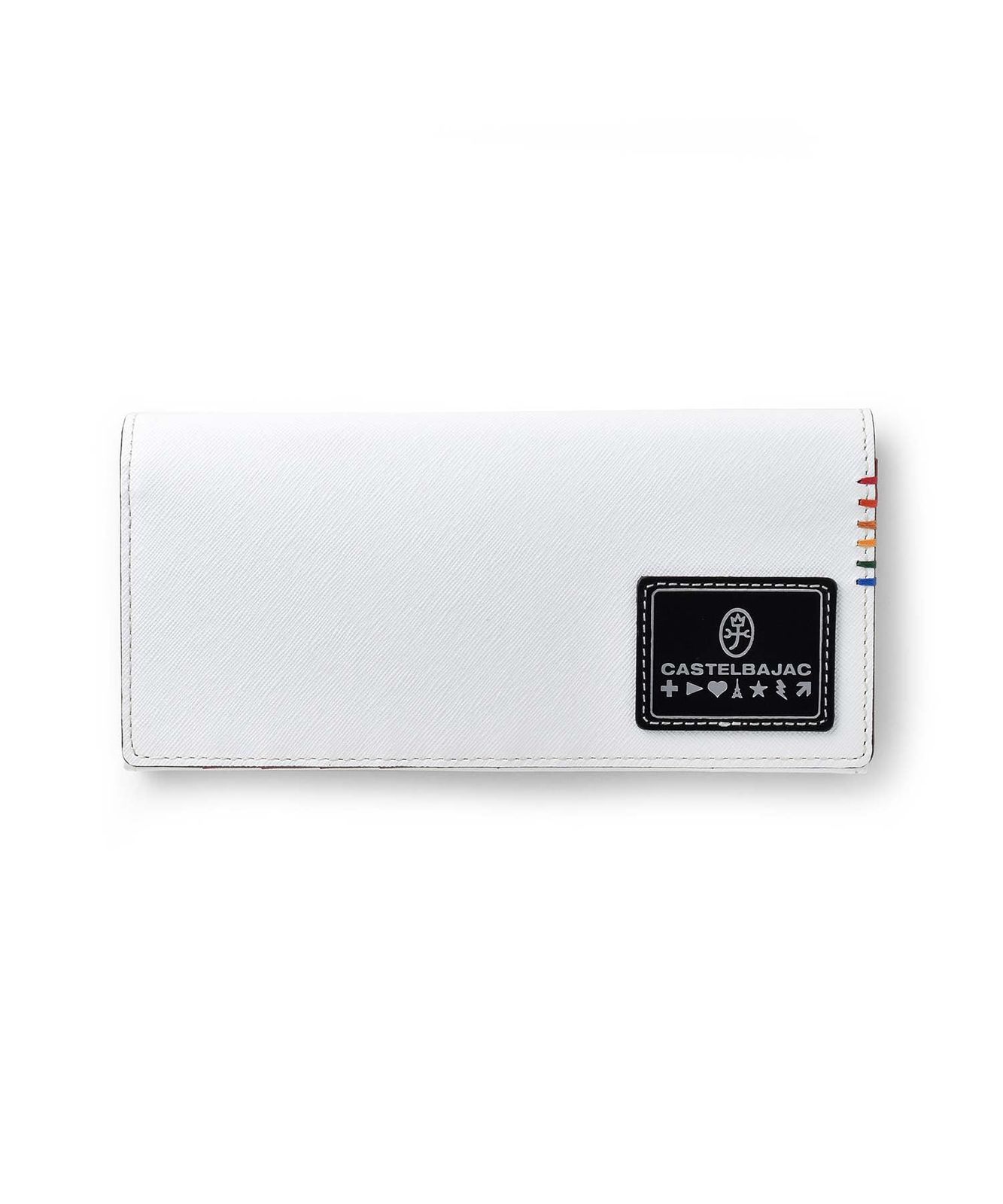 新品 [カステルバジャック]ソート かぶせ長財布 No.34615【シロ】