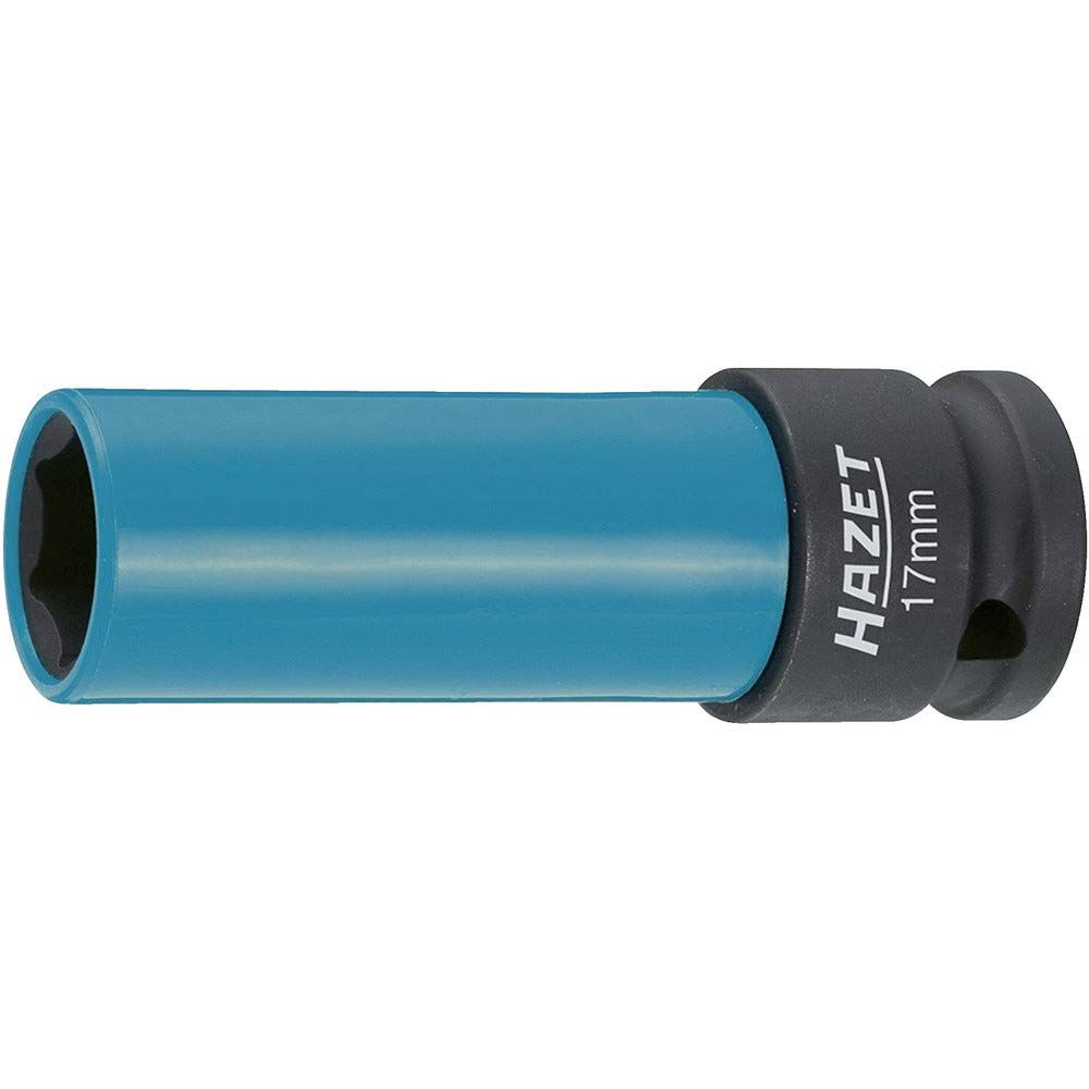 新品 HAZET (ハゼット) インパクトソケット アルミホイール専用 樹脂スリーブ付き 12.5mm角ドライブ 17mmスパナ ホイール保護機能 カラーコード識別 電動工具対応 ドイツ製 プロ仕様 日本正規品 903SLG-17
