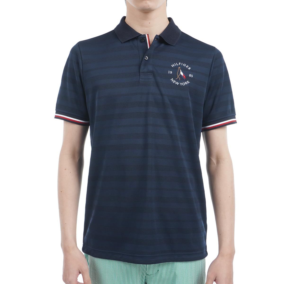 新品 TOMMY HILFIGER GOLF(トミーヒルフィガー ゴルフ) サークルロゴ 半袖ポロシャツ THMA518