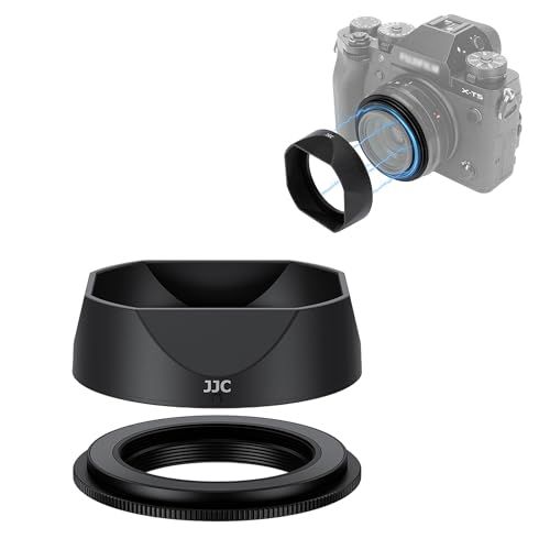 JJC マグネット吸着式 スクエアレンズフード+アタブター Fujifilm XF 23mm F2.8 R WR/Fujifilm XF 27mm F2.8 R WR/Fujifilm XF 27mm F2.8レンズに対応 39mmフィルター 82586cf2