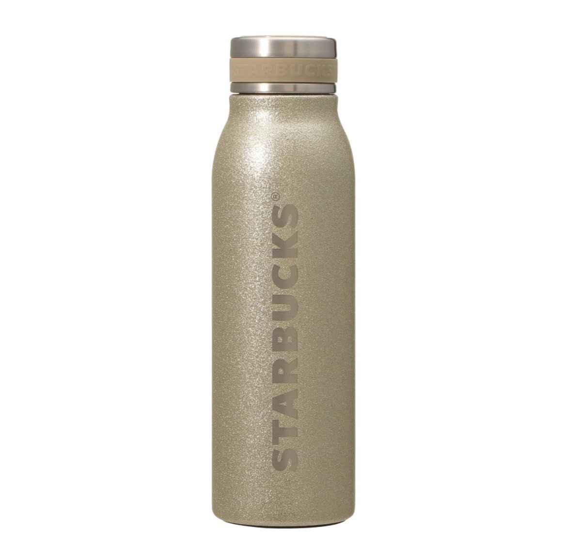 新品 STARBUCKS スタバ スターバックス ホリデー2025 ステンレスボトル グリッター シャンパンゴールド 444ml
