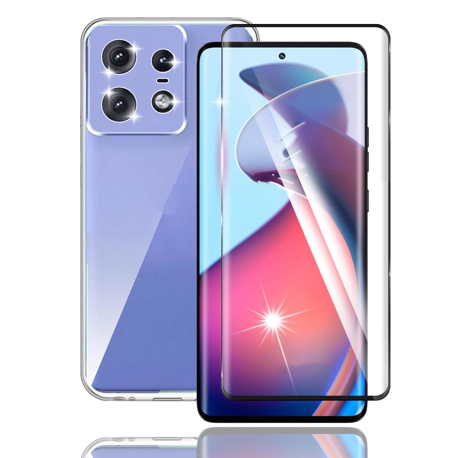 新品 【Awubaige】For Motorola Moto Edge 50 pro 用の ガラスフィルム