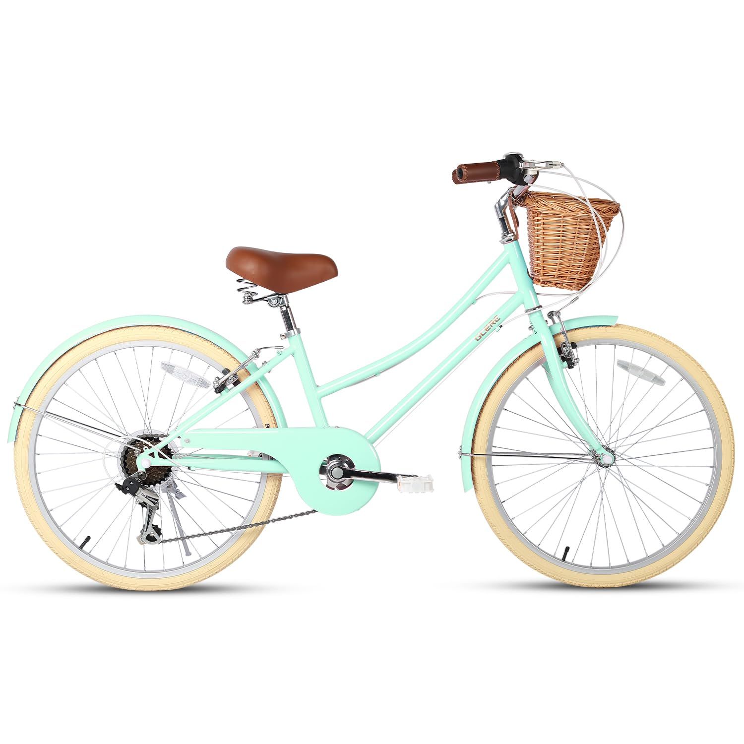 新品 Glerc 24インチ女の子自転車 小中学生 通学用 可愛いシティー 