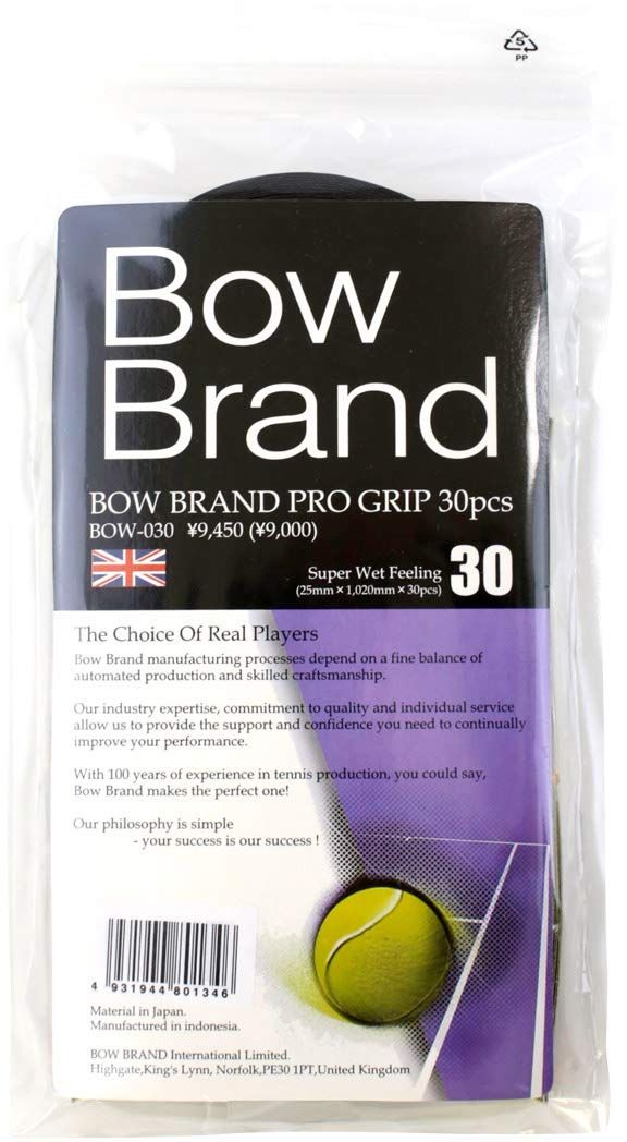新品 BOW BRAND(ボウブランド) プログリップ(30本入り) ブラック BOW030-BK
