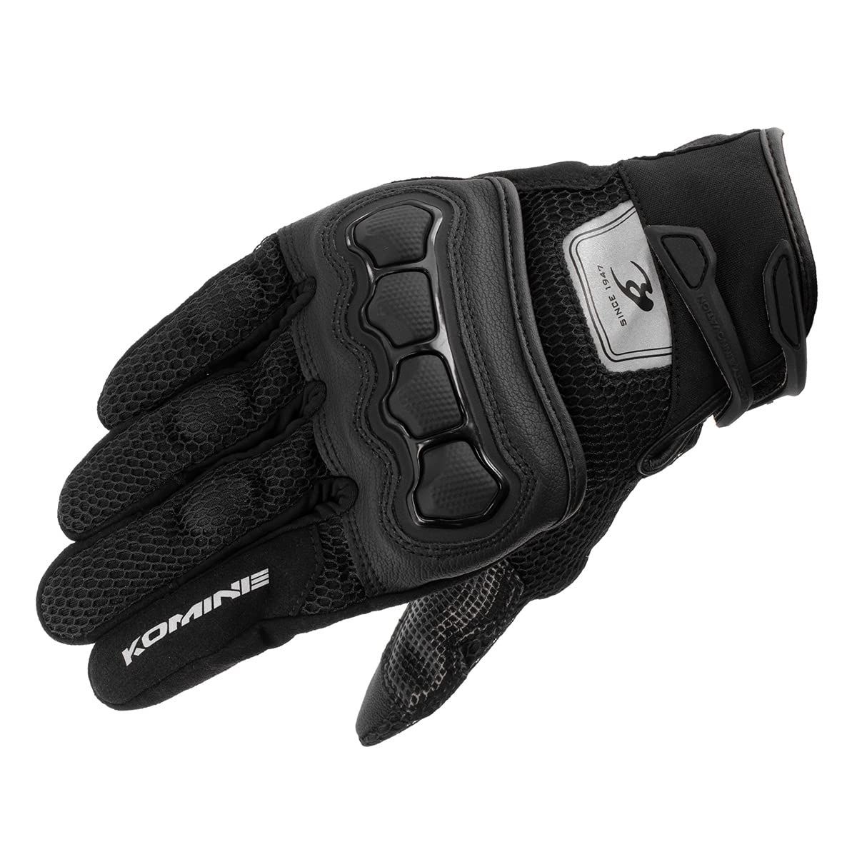 新品 コミネ(KOMINE) バイク用 グローブ GK-2153 プロテクト3Dメッシュグローブ Black 3XL