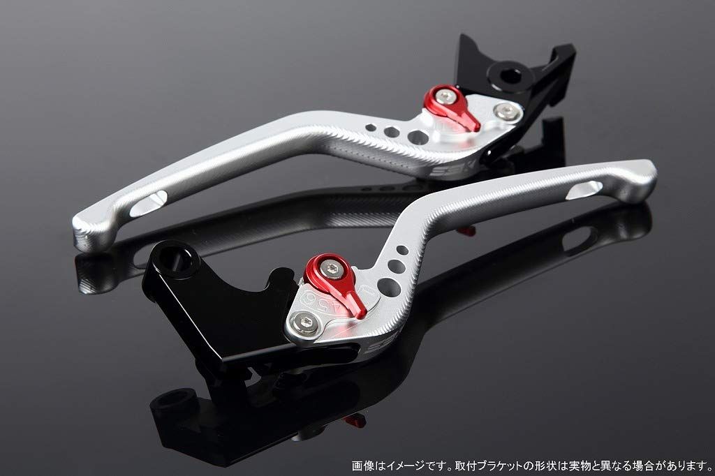 新品 SSK スピードラ アジャストレバーセット 3Dロング レバー本体カラー:マットシルバー アジャスターカラー:マットレッド HONDA ADV150 KF38
