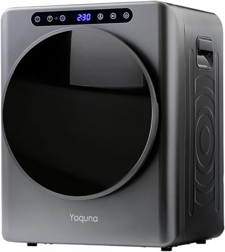 ☆新品☆Yoquna (ヨクナ) ムーンドライ 衣類乾燥機 容量3kg ホワイト UV照射衣類ケア 高温60℃ 乾燥検知自動停止 GDZ40-518E (グレー 上部) f943f623
