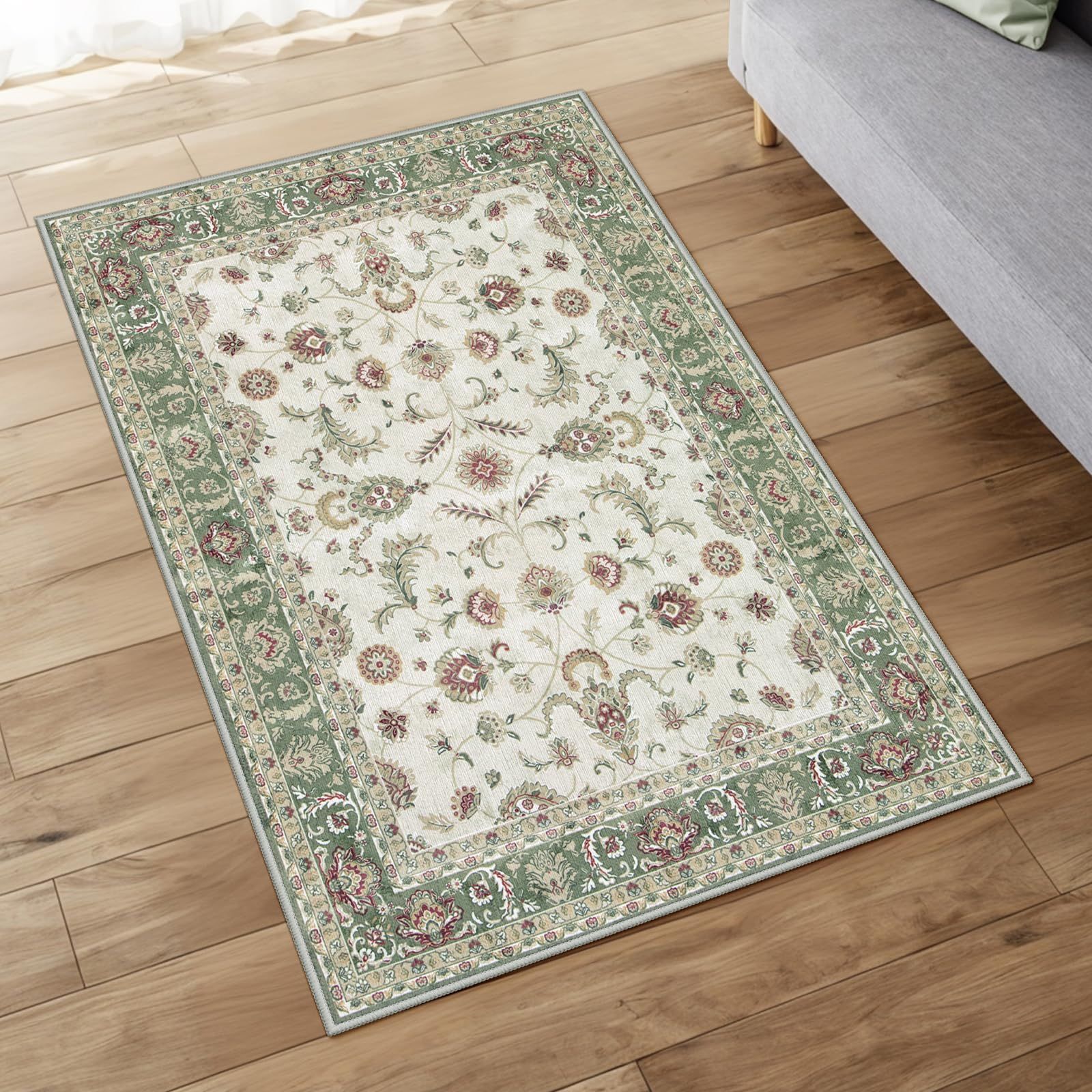 新品 HAOCOO ラグ ペルシャ絨毯風 90х150cm おしゃれ 約1畳 洗える
