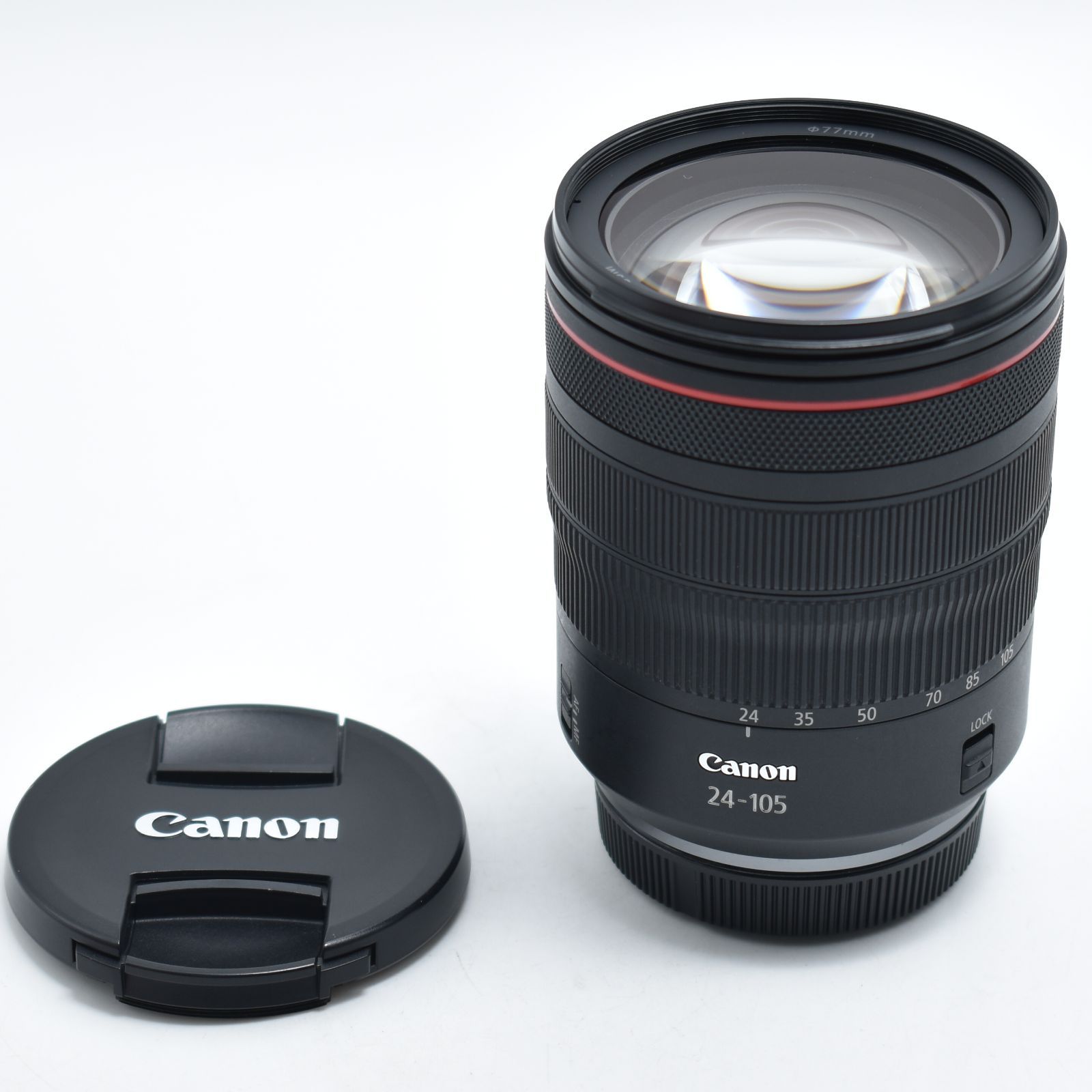 B#12485 Canon 中望遠ズームレンズ RF24-105mm F4L IS USM EOSR対応 全長107.3mm ブラック RF24-10540LIS