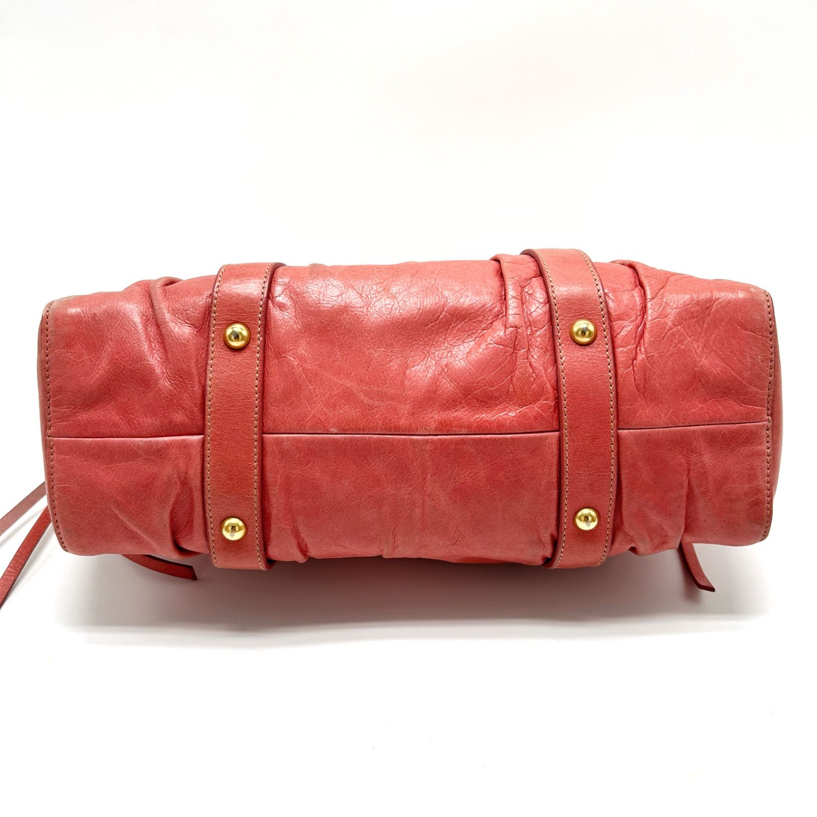 美品 miumiu ミュウミュウ ヴィッテロ ハンドバッグ 2WAY ショルダー