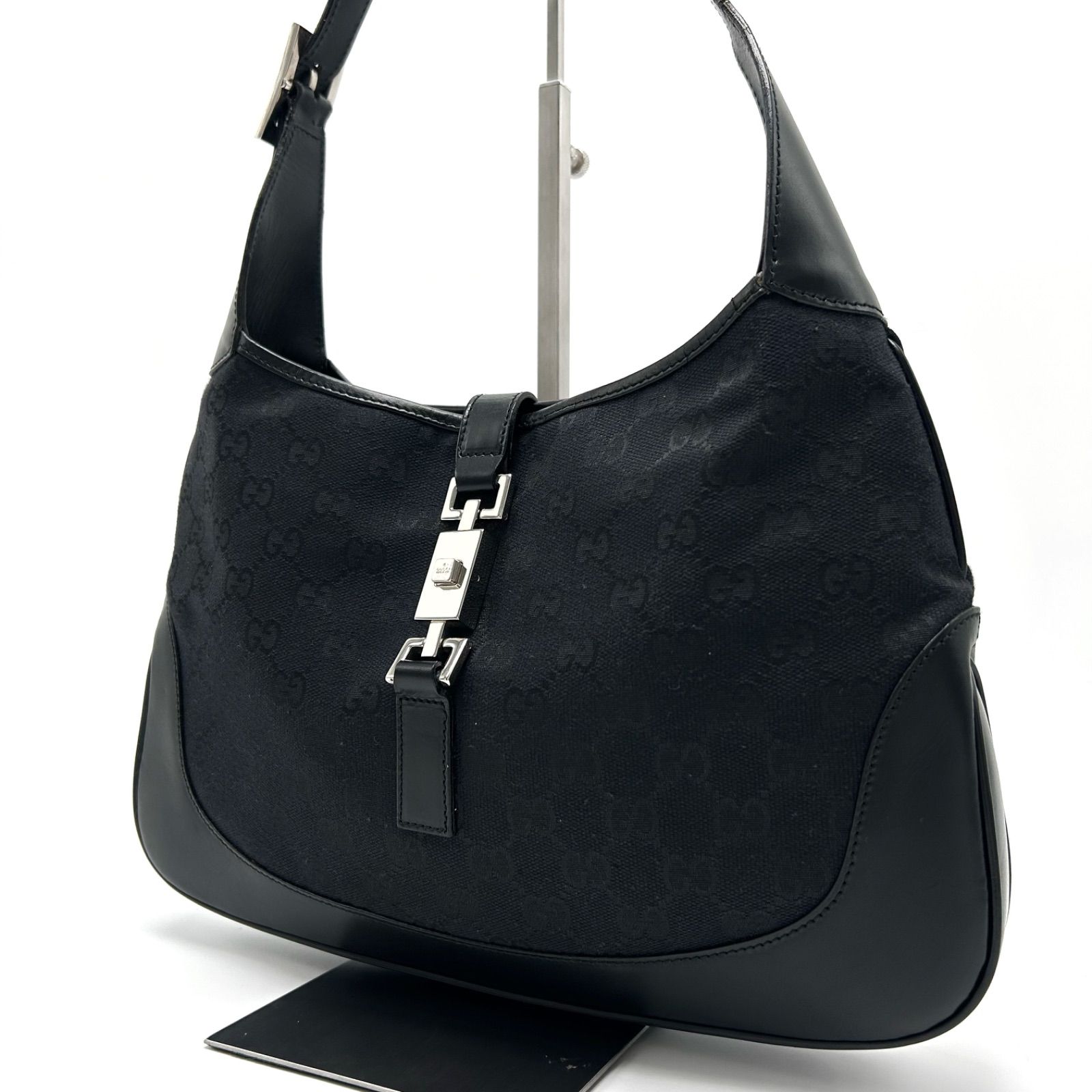 美品 GUCC グッチ ジャッキー GGキャンバス ショルダーバッグ 