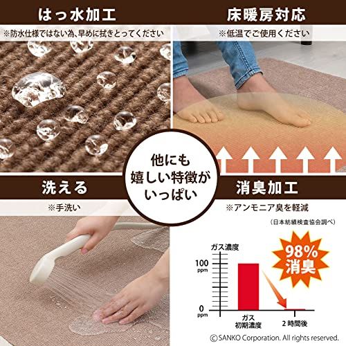 【特価セール】サンコー 廊下敷き マット カーペット はっ水 消臭 日本製 おく 特価商品】サンコー 廊下敷き マット カーペット はっ水 消臭 日本製