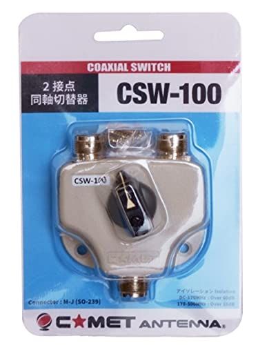 CSW-100 コメット 2接点同軸切替器 M-J型コネクター送料無料