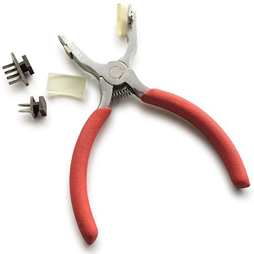目打ち レザークラフト 穴あけ ツール 2歯 4歯 革 工具 静音 a594 (ヨーロッパ目打ち)送料無料