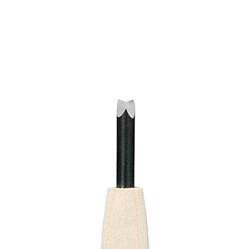 新品 河清刃物工業 本職用彫刻刀 CN2 三角45° 3mm 本体: 奥行1.2cm 本体: 高さ21.3cm 本体: 幅1.7cm