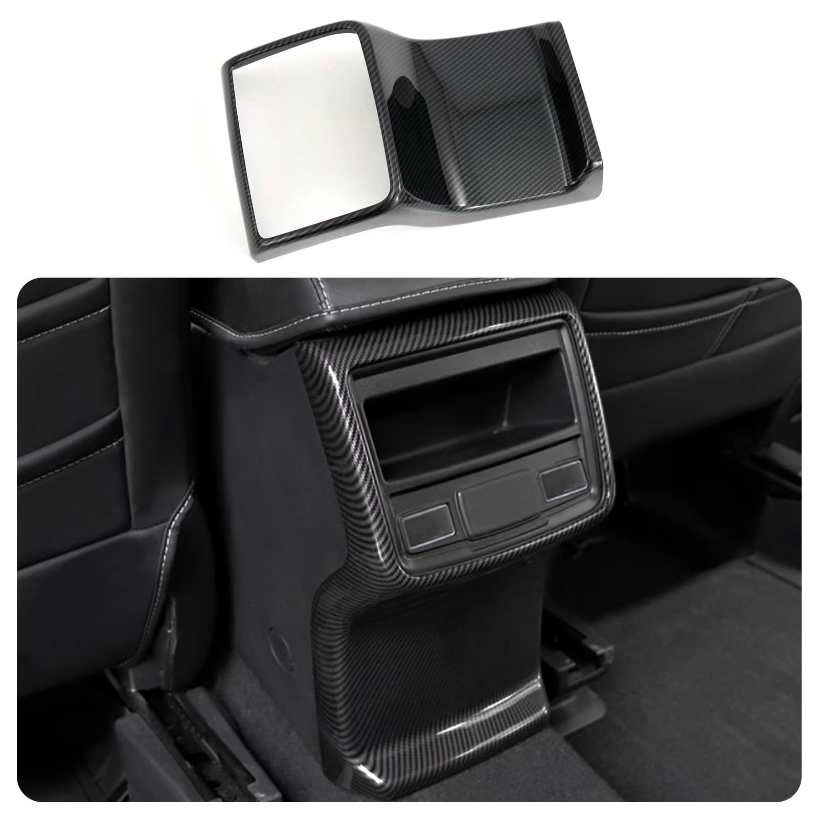 新品 ZUNEIGUNG スバル フォレスター SK系 2018.8-2023 専用キックパット 後席吹き出し口キック防止 後席インテリアパネル 保護パーツSubaru New Forester 専用設計内装 パーツ アクセサリーABS1枚【カーボン調】