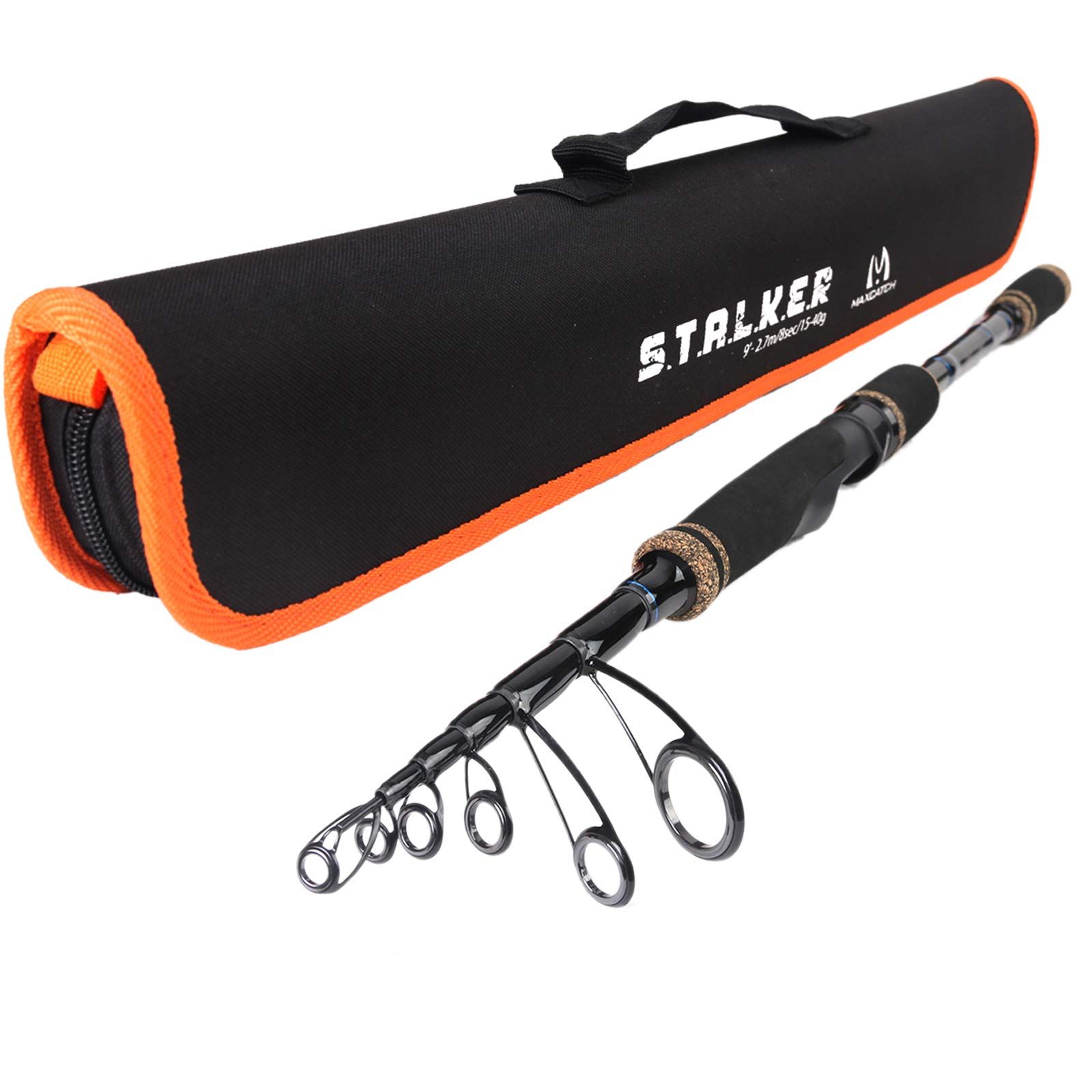 新品 M MAXIMUMCATCH Maxcatch STALKER テレスコピック スピニング/キャスティングロッド - トラベル 釣りロッド6'8/ 7 '/ 8'/9'(スピニング,8'(240cm))