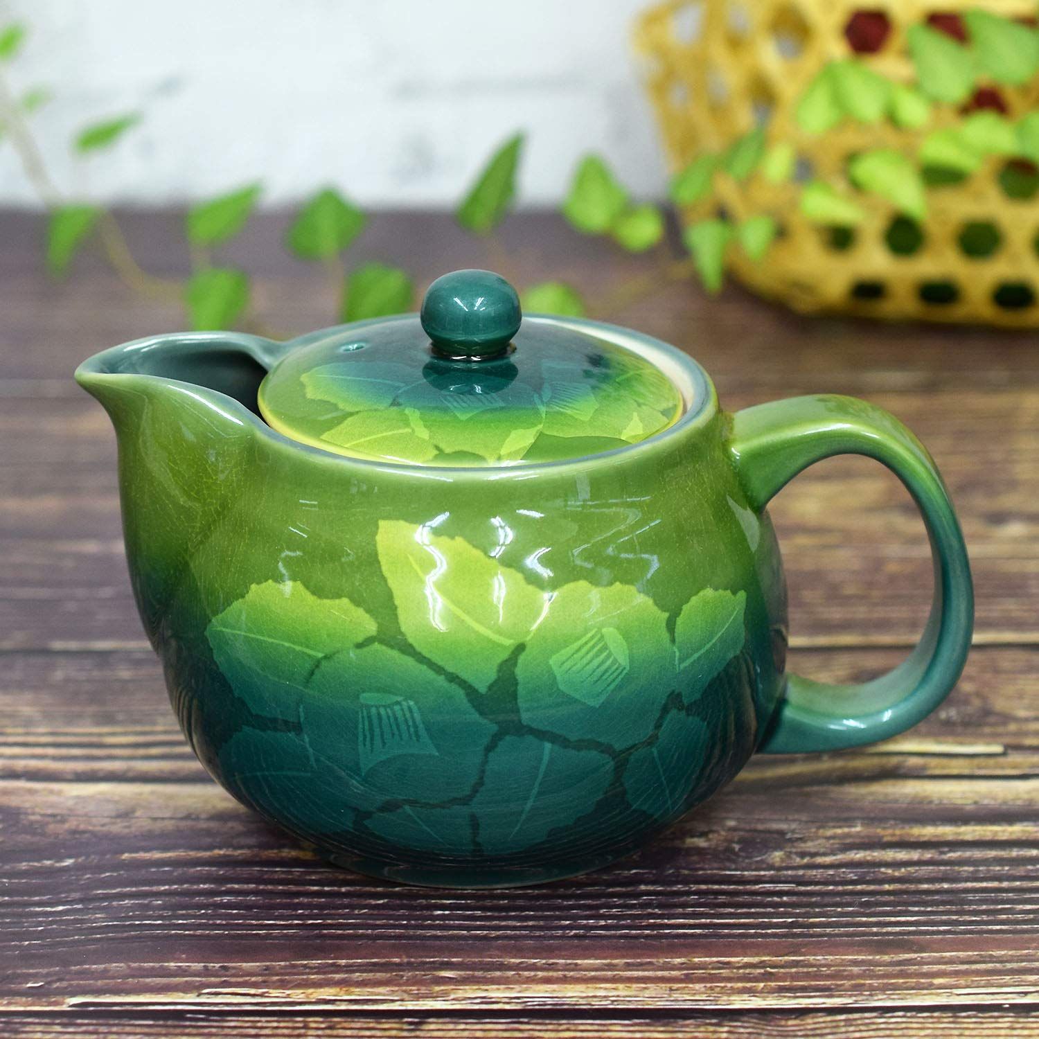 新品 和座の蔵 おしゃれ 和食器 九谷焼 急須 ポット 銀山茶花 茶こし網付 陶器 高級 ブランド 食器 日本製 誕生日プレゼント