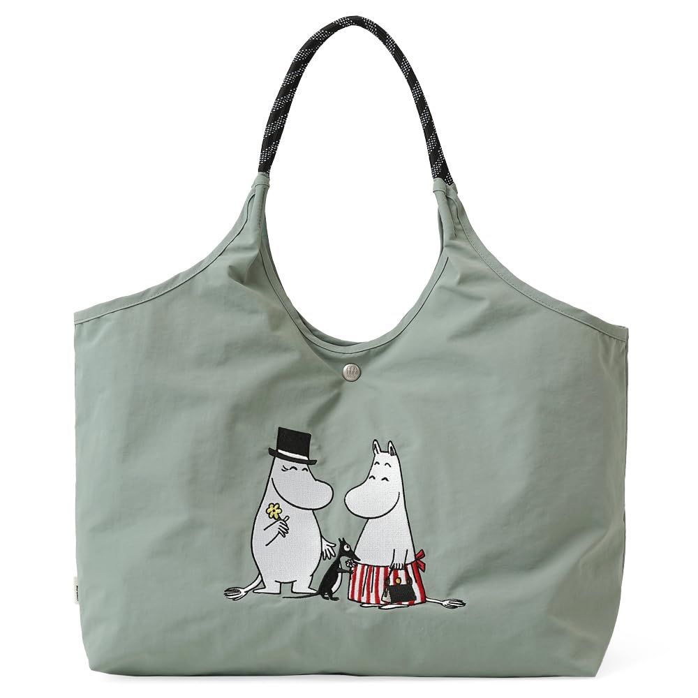 新品 [MOOMIN ムーミン] トートバッグ エコバッグ 大容量 大きい レディース 刺繍 かわいい RMPK-01