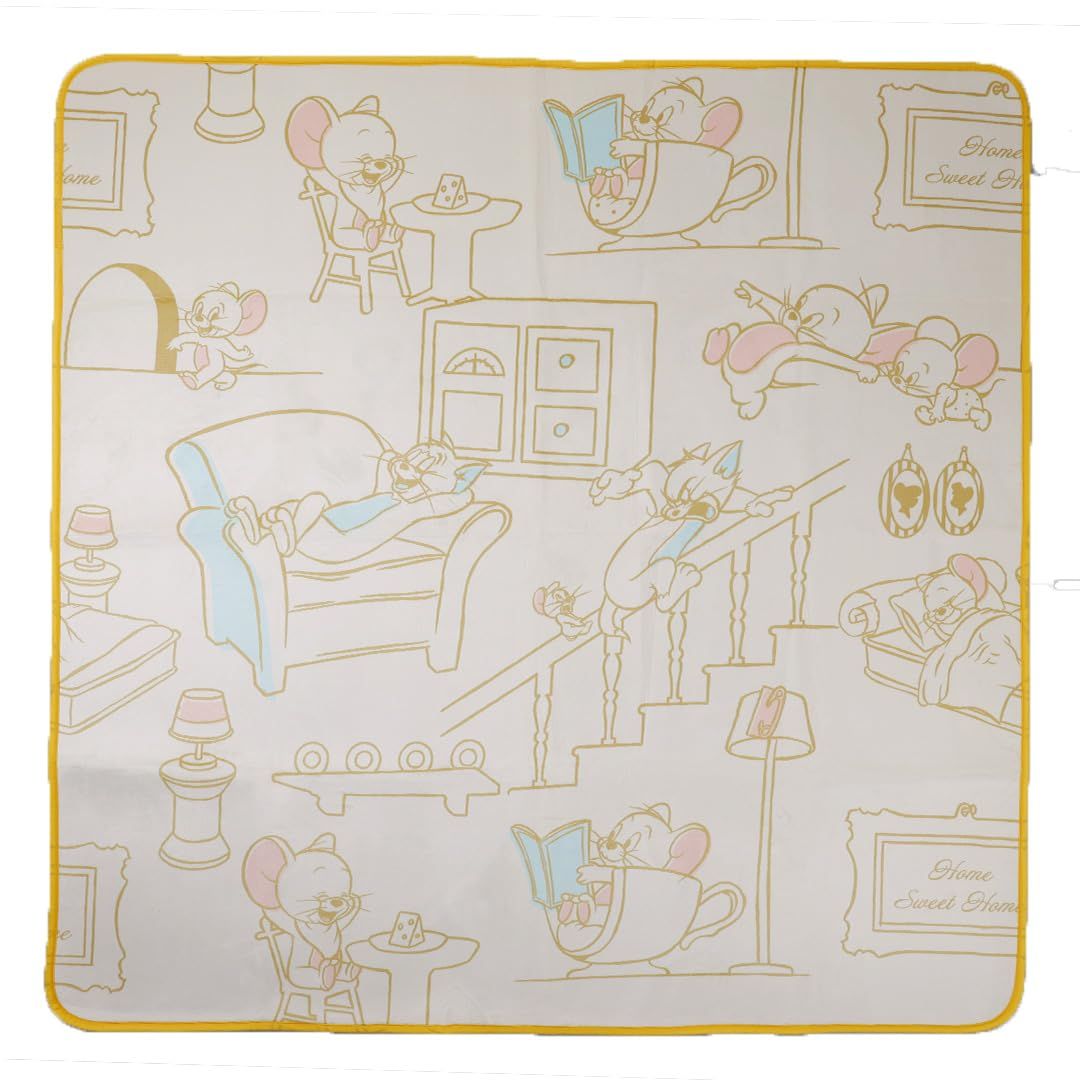 新品 丸眞 ラグ 大 トムとジェリー 我が家でゆっくり キャラクター かわいい 滑り止め付き ふわふわ おしゃれ 滑らない 4116017800