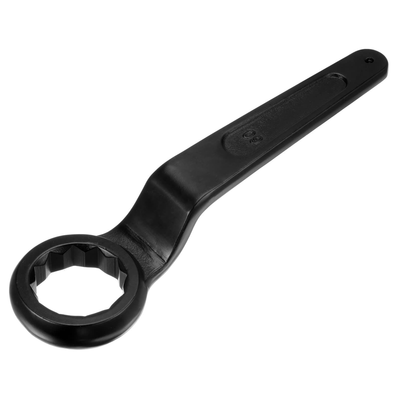 新品 uxcell 60mm 片口スパナ 高張力鋼 シングルヘッドレンチ ハンドツール
