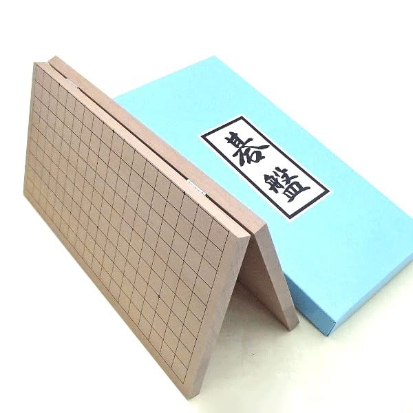 新品 手頃な厚さの折囲碁盤 新桂（しんかつら）６号折碁盤 中厚（約16mm厚）アガチス