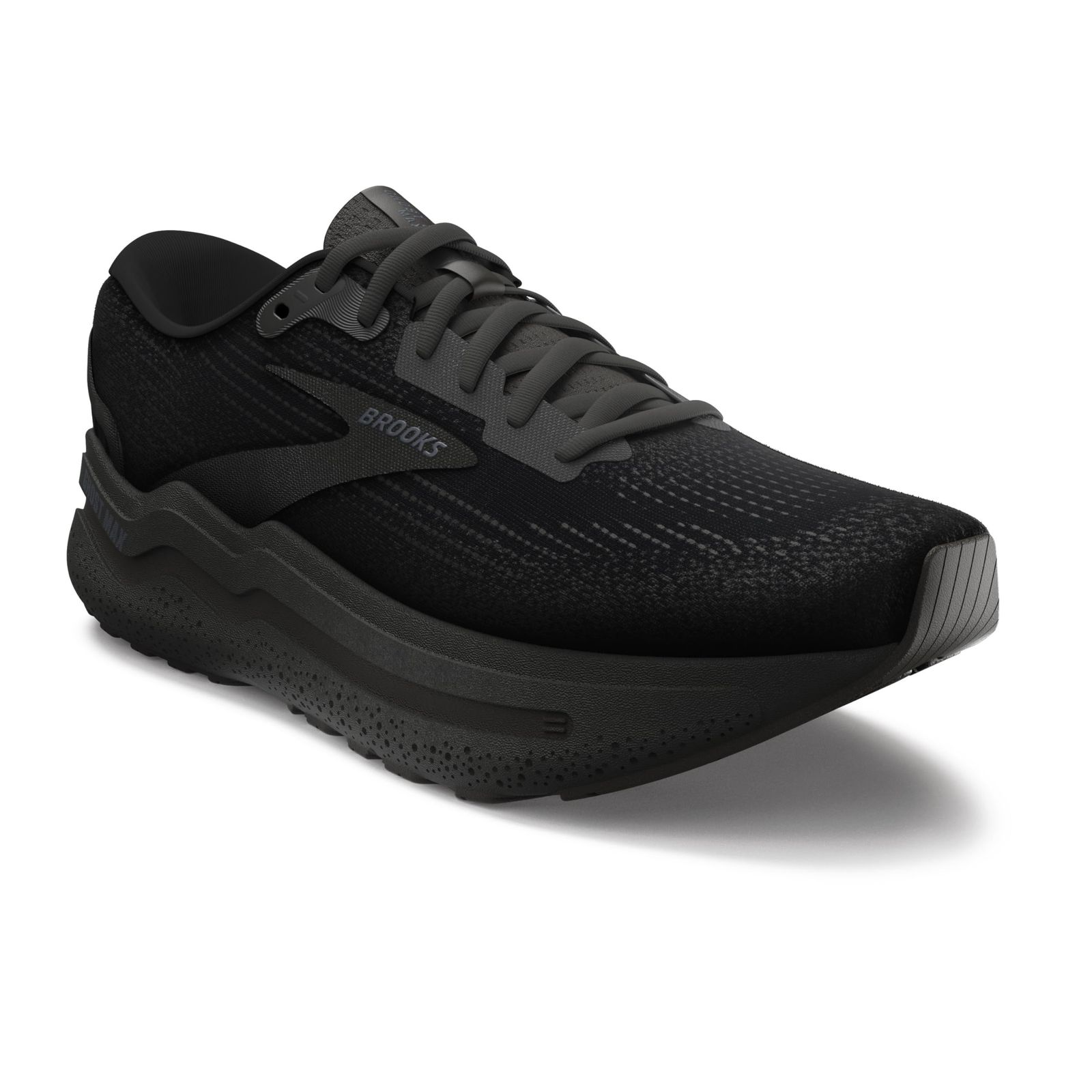 新品 [Brooks] スニーカー ゴーストマックス2 ランニングシューズ 厚底 ハイクッション レディース BRW 4202 4203 ブラック 25.5 cm D