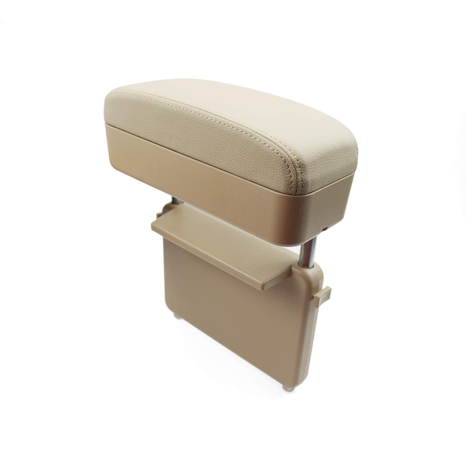 新品 【RUIYA】ホンダ ヴェゼル 初代/2代目/N-BOX/N-ONE/シビック 専用 アームレストサポート対応 肘掛け コンソールボックス アームレスト収納ボックス 車用アームレスト 隙間アームレスト 車用収納ポケット ホンダ 汎用 (ベージュ)