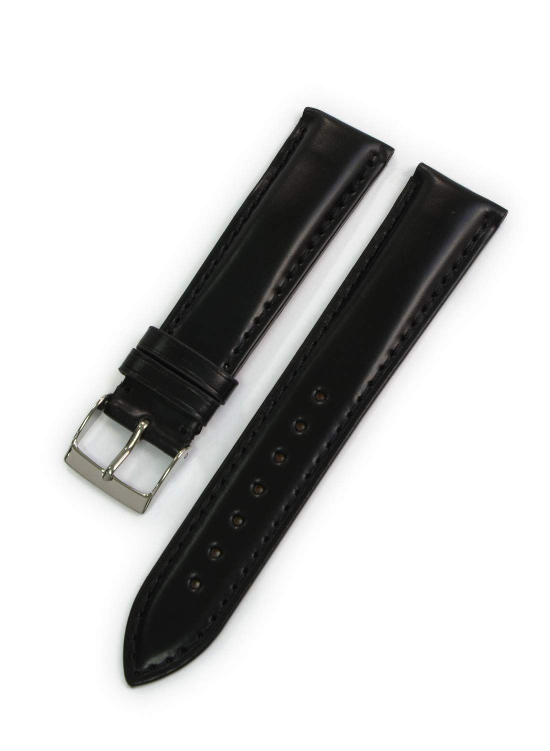新品 CASSIS[カシス] コードバン 時計ベルト CORDOVAN コードバン 20mm ブラック 交換用工具付き U1013115019020M