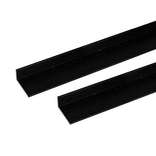 新品 安田 アルミアングル 2m 2.0x15x30mm ブラック 2本組