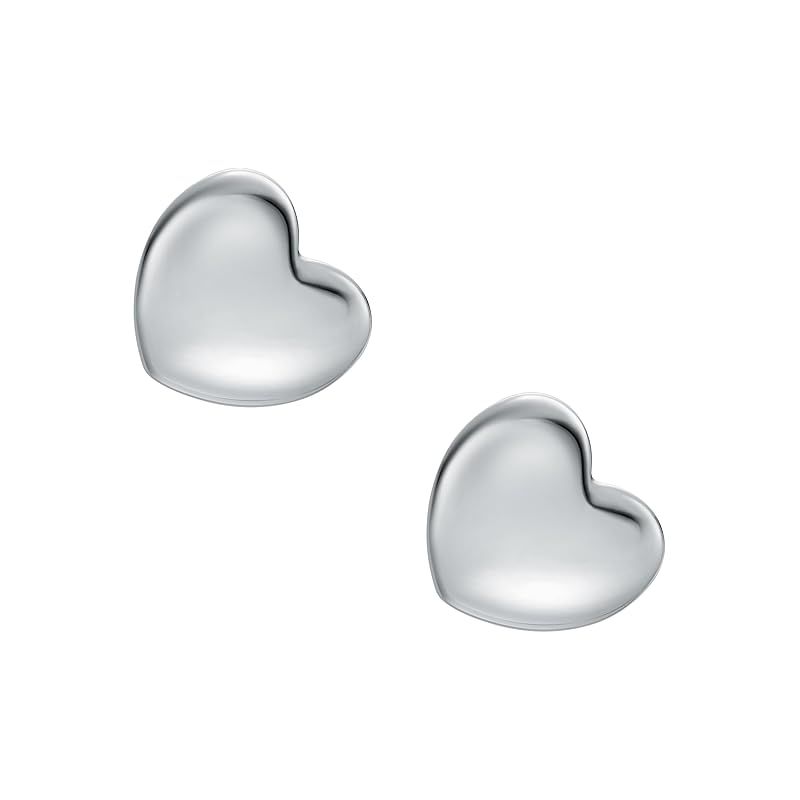 Fossil レディース I HEART YOU ステンレススチール スタッドピアス、JOF01148040