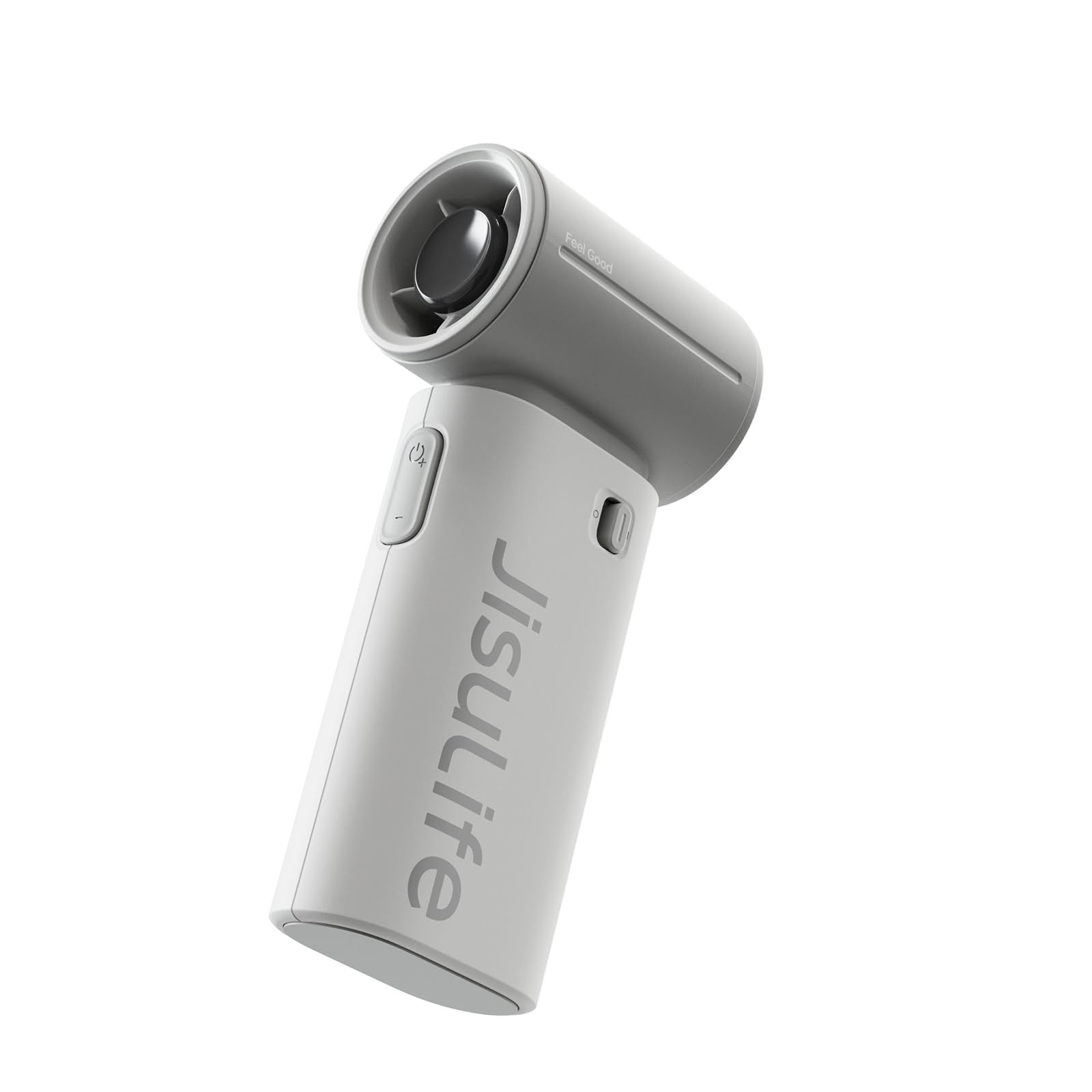 JisuLife ハンディファン 9 S【超小型 / 22時間駆動 / 風量5段階調整 / 携帯扇風機/手持ち扇風機/USB-C充電/卓上扇風機/ポータブル/ジスライフ】ホワイトグレーe 76fda3a7