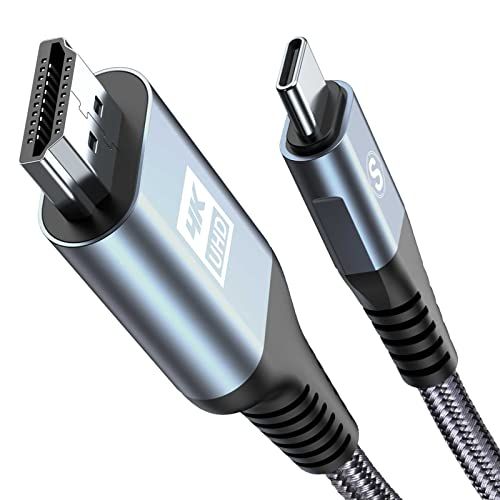 USB Type C HDMI 変換ケーブル 6m，タイプC to hdmi 映像出力【4K 対応】USB-C HDMIケーブル Thunderbolt 3/4 iPhone17 16 15 Max Plus,アイフォン15 16 17,Ga ab99e44b