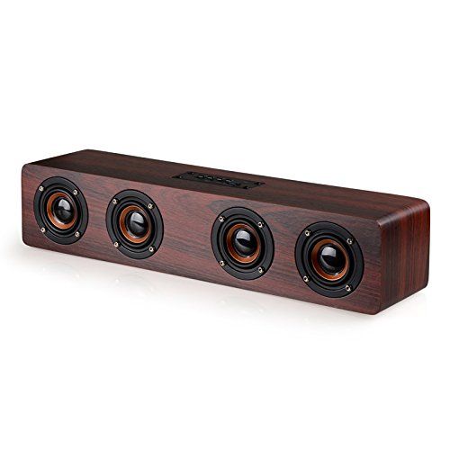 ブルートゥース スピーカー 最大出力12Ｗ Bluetooth スマホスピーカー 木 ワイヤレススピーカー (マーズブラウン)as 0244cb61