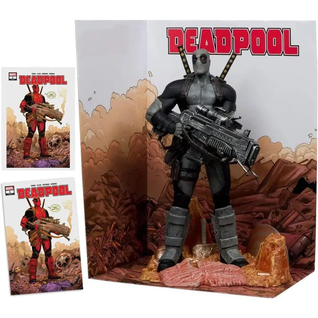 【新品】フィギュア デッドプール(グレースーツ/レッド・プラチナム・エディション) 「Deadpool Vol.6 #1」 #017 1/6 シーン・フィギュア＆マガジン