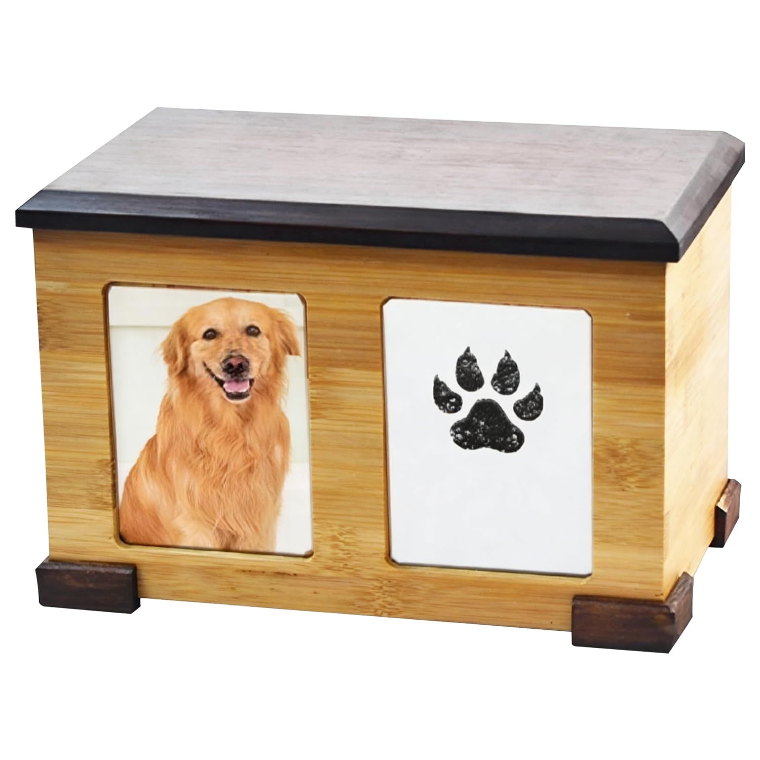 ☆新品☆Forelsket ペット仏壇 骨壺収納 ペット供養 ペット用仏壇 猫 犬 小動物用 メモリアルグッズ ペット 祭壇 遺骨安置用 ペット仏具 ペット葬式 自宅安置 木製 肉球スタンプ アルバム付き 9fb9e9c6