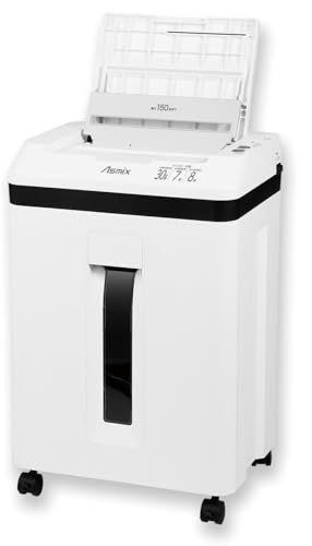 シュレッダー 業務用 マイクロカット オートフィード SF402M アスカ 大容量 21l 静音 コンパクト 自動細断 150枚 asmix 連続使用30分 a4 ホッチキス対応ｍａ