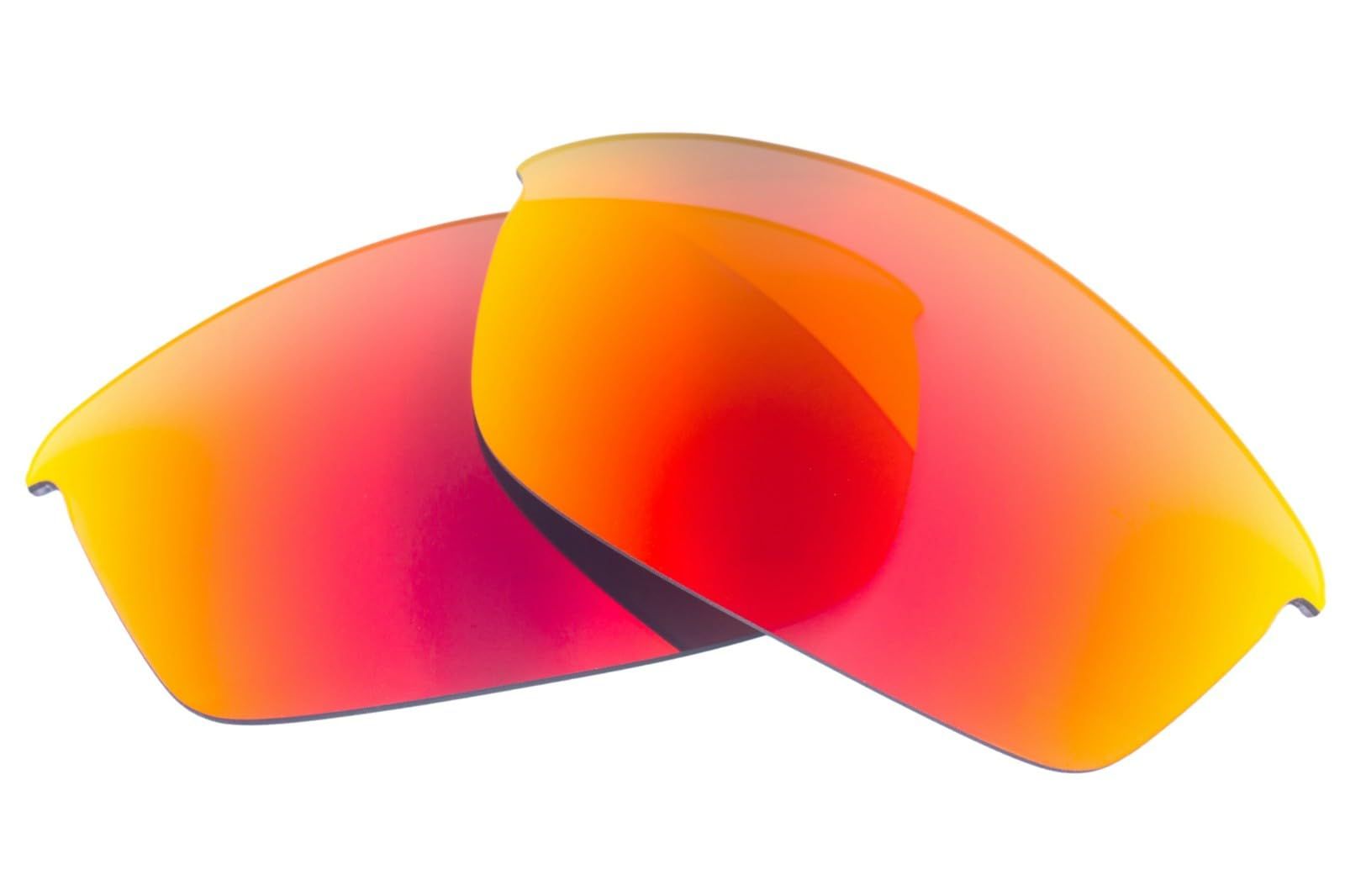 Oakley Flak Jacket アジアンフィット ・ スタンダードフィット どちらにも対応 交換レンズ 偏光 マルチオプション オークリー フラックジャケット (Red Mirror)