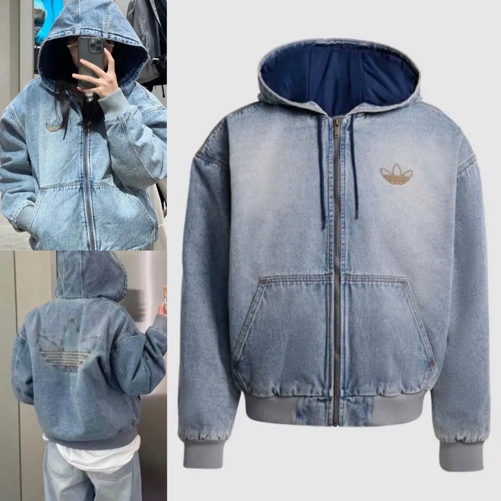 ☆ adidas ☆ ADIDAS DENIM PADDED JACKET
