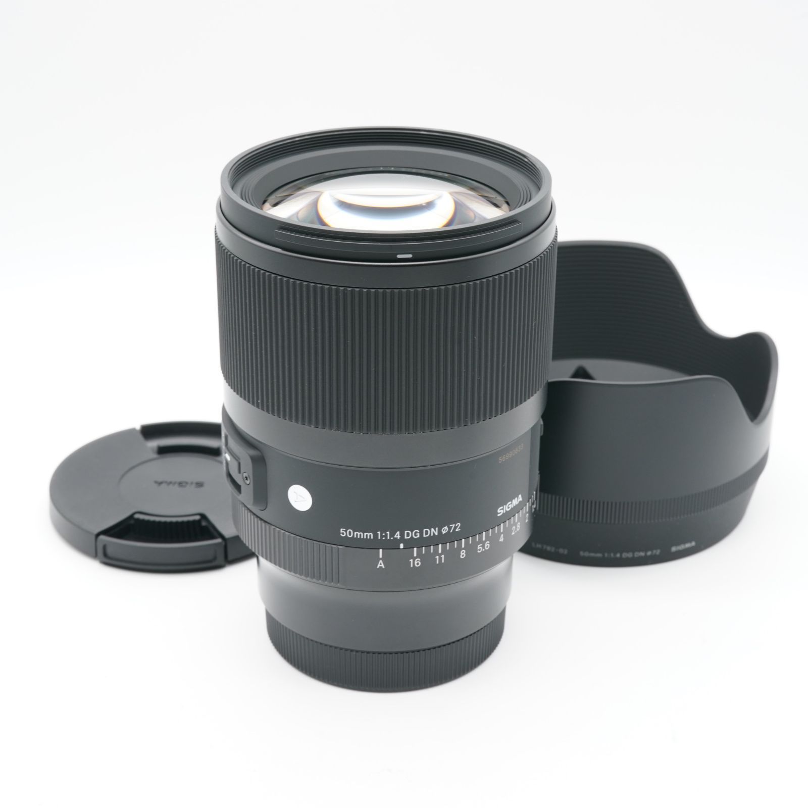 ほぼ新品 SIGMA シグマ 50mm F1.4 DG DN Art Lマウント あると嬉しい純正フード付！