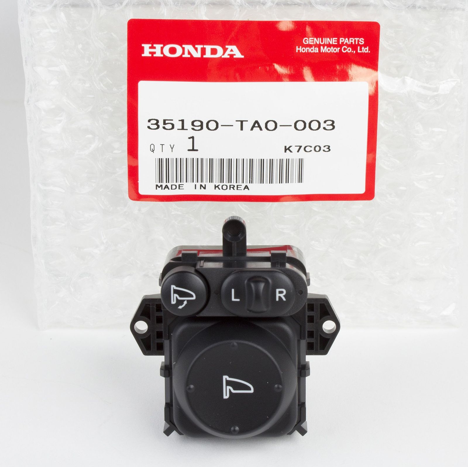 新品 HONDA (ホンダ) 純正部品 スイツチASSY. リモートコントロールミラー 品番35190-TA0-003