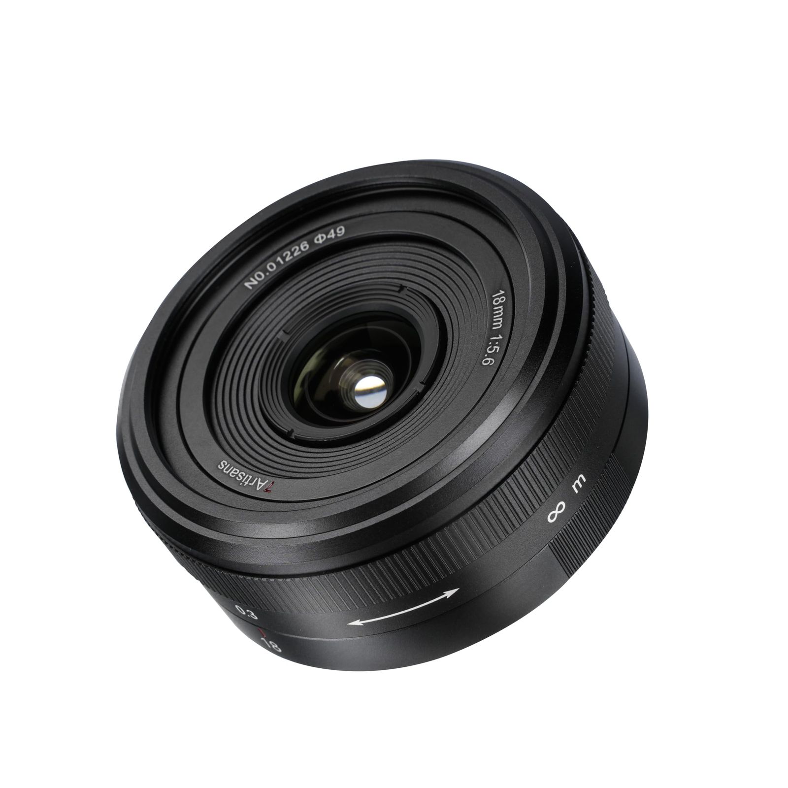 新品 7artisans 18mm F5.6 超広角レンズ フルサイズ対応 パンケーキレンズ 146g 軽量 小型 0.3m最短撮影距離 風景/建物/旅行やストリート撮影に最適 (Lマウント)