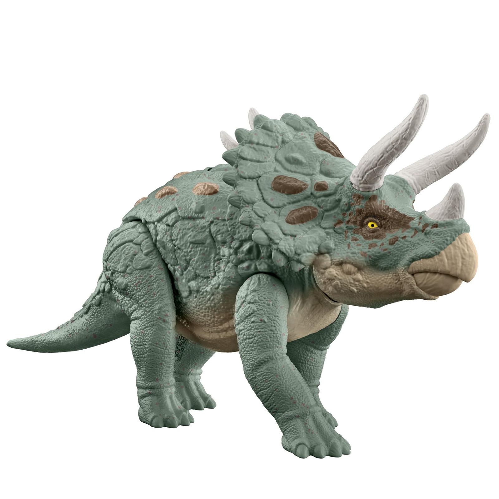新品 マテル ジュラシックワールド(JURASSIC WORLD) ビッグアクション! トリケラトプス【 恐竜 おもちゃ 】【全長:約35.6cm】 【4才~】 HTK79