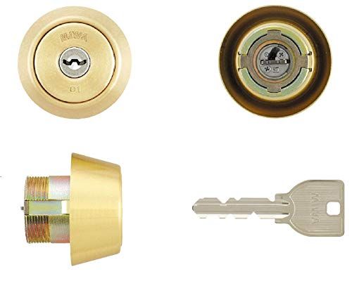 新品 ミワロック MIWA (美和) -BH (DZ) タイプ交換シリンダー シリンダー miwa 美和ロック U9-DZ (BH) CY U9シリンダー 取替え シリンダー錠 ゴールド色 (BS色) 扉の厚み:33~42mm