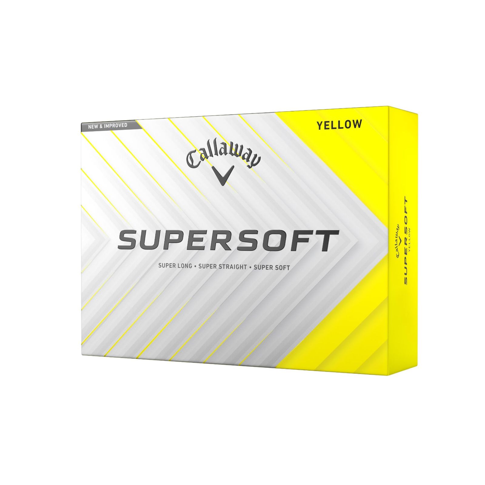 新品 Callaway Golf スーパーソフト ゴルフボール (2025 イエロー)