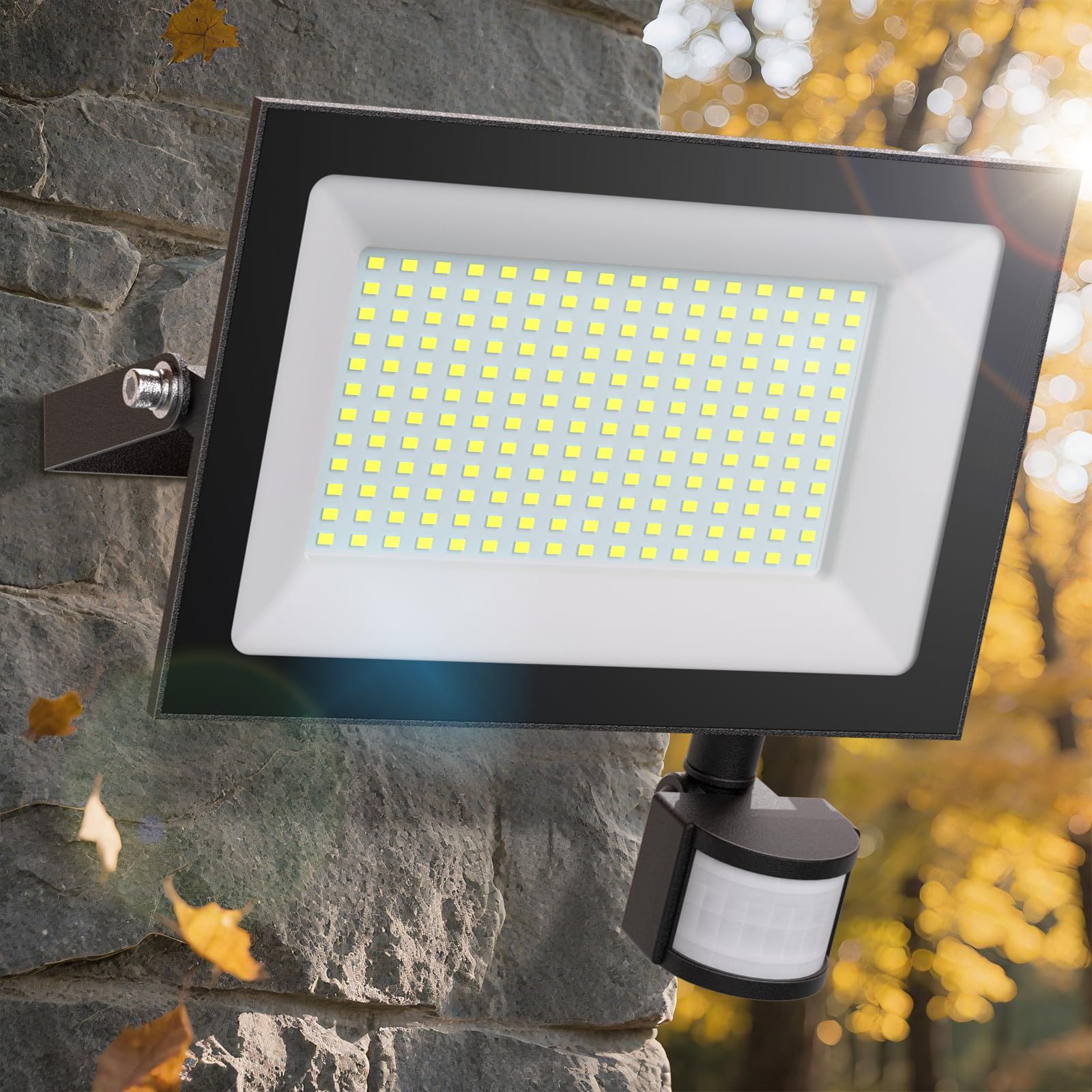 新品 CLY センサーライト LED 100W 人感明暗センサー コンセント式 人感センサーライト 超高輝度 12000LM 投光器 昼光色 6500K 屋外/屋内兼用 IP66 防犯ライト 省エネ フットライト 稼働モードと点灯時間調整可能 自動点灯 消灯