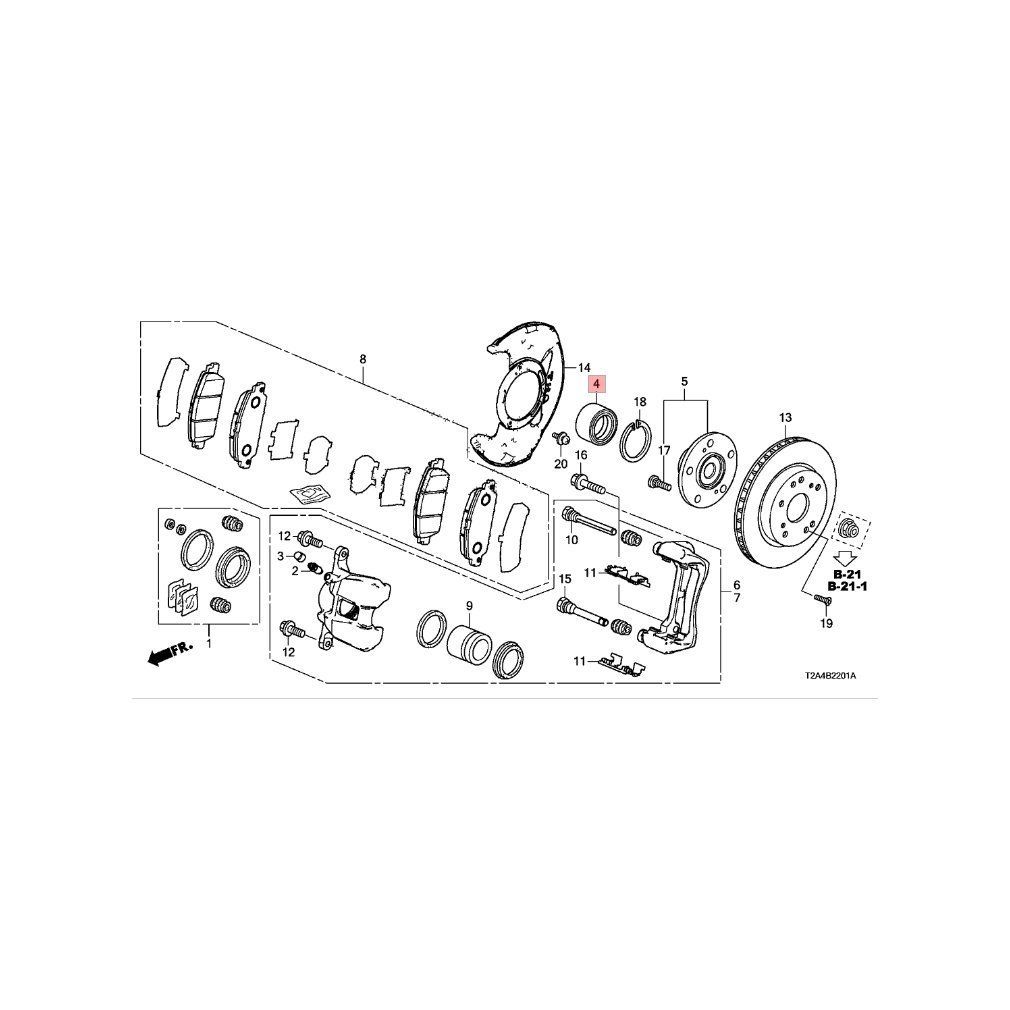 新品 HONDA (ホンダ) 純正部品 ベアリングASSY. フロントハブ アコード ハイブリッド 品番44300-T2A-A51