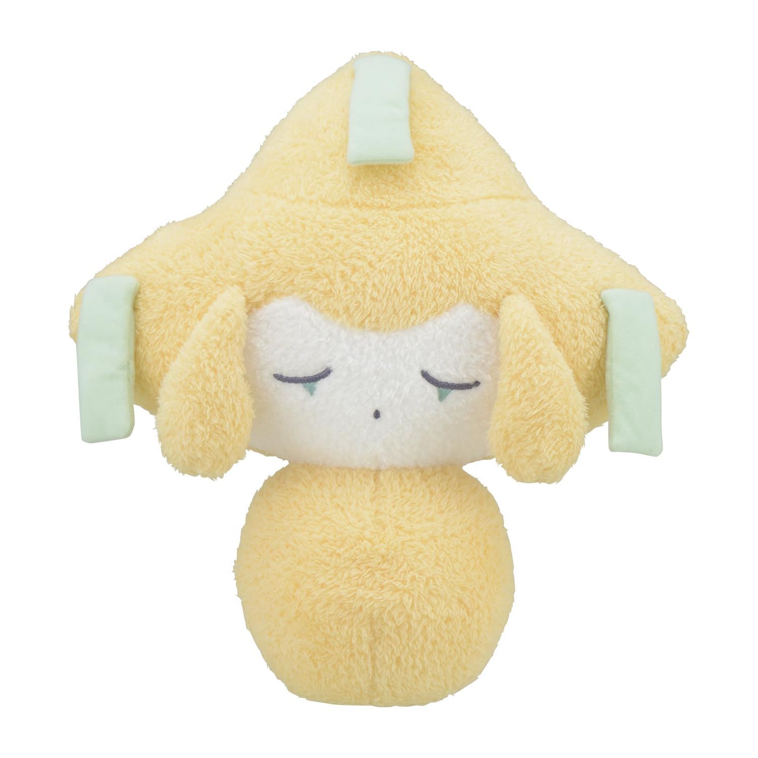 新品 ポケモンセンターオリジナル 蓄光ぬいぐるみ ジラーチ星つなぎ 等身大おねむりジラーチ 32×29×14(H×W×D:㎝)